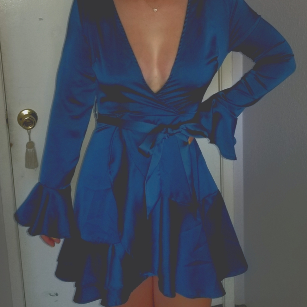 Gorgeous dark teal dress